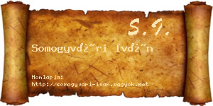 Somogyvári Iván névjegykártya